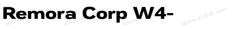 Remora Corp W4字体转换
